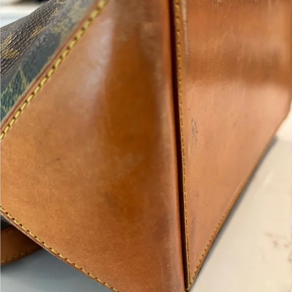 Authentic Louis Vuitton Monogram Hippo Piano Bag Tote w/Vachetta Leather Straps - Picture 5 of 16